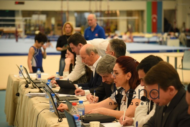 Milli Gimnastika Arenasında batut gimnastikası tamblinq üzrə ölkə çempionatı və Bakı birinciliyi start götürüb Azərbaycan Bakı 14 Fevral 2025      
